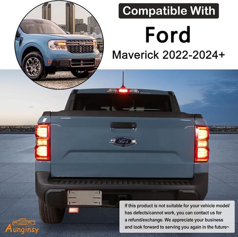 Car Tail Light Lamp Cover Compatible with Ford Maverick 2022-2024 2025 Rear Taillight Lamp Cover Shell Shade Smoked Black Frame Bezels Trim Cover Rear Headlight Protection Cover Exterior Accessories in Saudi Arabia