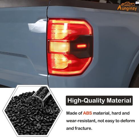 Car Tail Light Lamp Cover Compatible with Ford Maverick 2022-2024 2025 Rear Taillight Lamp Cover Shell Shade Smoked Black Frame Bezels Trim Cover Rear Headlight Protection Cover Exterior Accessories in Saudi Arabia