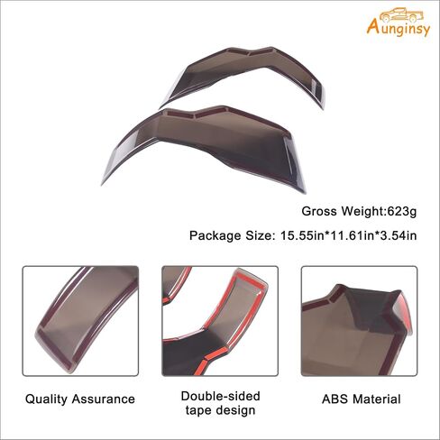 Car Tail Light Lamp Cover Compatible with Ford Maverick 2022-2024 2025 Rear Taillight Lamp Cover Shell Shade Smoked Black Frame Bezels Trim Cover Rear Headlight Protection Cover Exterior Accessories in Saudi Arabia