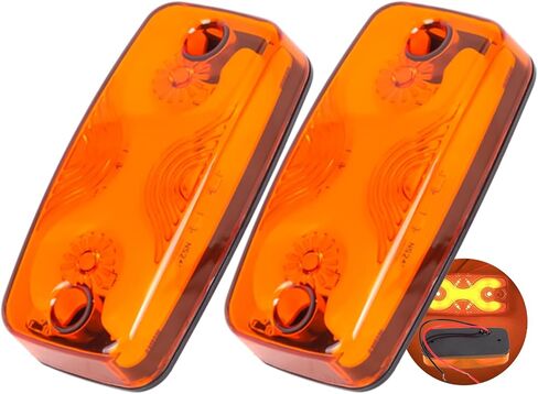 مصابيح علامات مقطورة جديدة من Sun 2-Pack Top & Side IP 67 ، تصميم Halo Neon للدوران ، توقف ، مصابيح الذيل للشاحنة ، العربة ، RV ، فان ، حافلة ، 16 مؤشر LED ، 4 "x2" زاوية شعاع فائقة ، وعدسة كمبيوتر متين in Kuwait