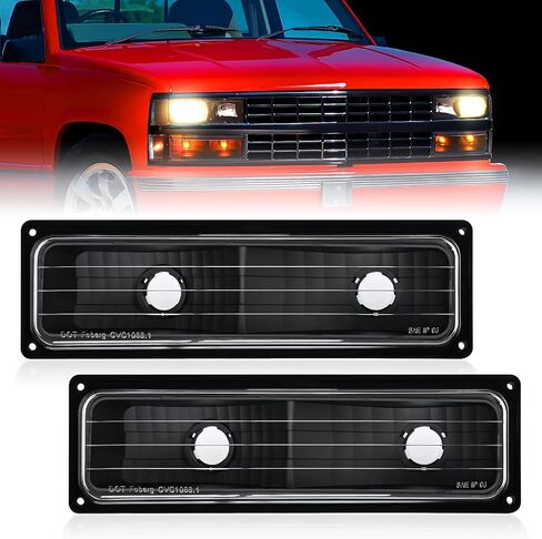 Nilight Parking Turn Signal Light Compatible with 1988 1989 1990 1991 1992 1993 1994 1995 1996 1997 1998 Chevy GMC C10 C/K 1988-1999 Silverado Suburban Sierra Blazer Tahoe Yukon Front Bumper Lights in Saudi Arabia