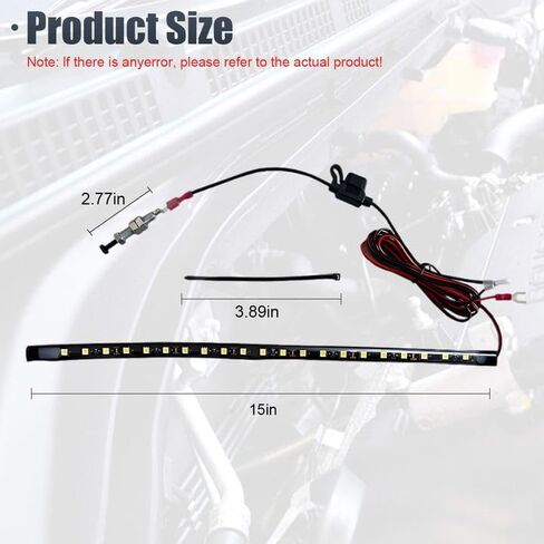 Car Under Hood LED Light Kit, 12V Waterproof Car Under Hood Work Inspection Lights, Automatic On/Off Vehicle LED Strip, Universal Auto Lights Bars for Cars, Trucks, SUVs (5050) in Saudi Arabia