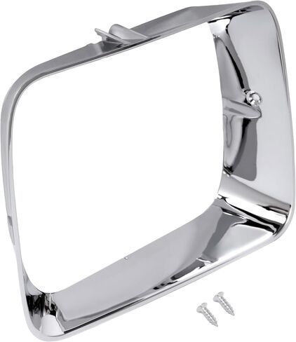 HECASA Pair Headlight Bezels Trim Compatible with 1992 1993 Dodge D150 D250 D350 W150 W250 W350 Ramcharger Replacement for CH2512118 CH2513118 Headlamp Cover Chrome Silvery Driver & Passenger Side in Saudi Arabia