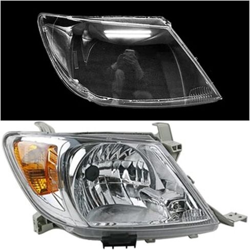Transparent Headlamp Lamp Shade Compatible for Hilux 2005-2008 Headlight Shell Lens Replace The Original Lampshade(Right) in Saudi Arabia