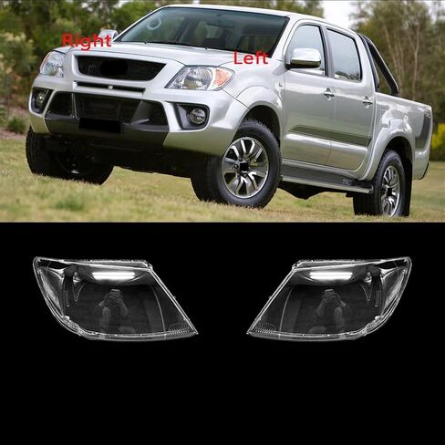 Transparent Headlamp Lamp Shade Compatible for Hilux 2005-2008 Headlight Shell Lens Replace The Original Lampshade(Right) in Saudi Arabia