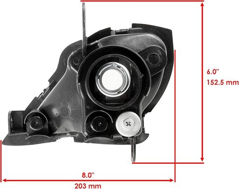 Caltric Left and Right HeadLight Housing Frame Compatible with Yamaha YFZ450 2004-2008/ YFX450R 2009-2020 in Saudi Arabia