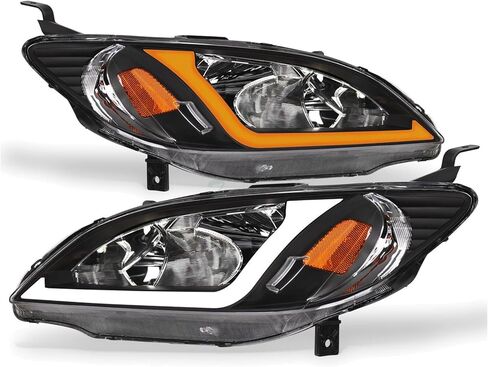 Topline fits 2D/4D Switchback Strip Headlights Blk Black Housing with Amber Reflector Clear-Lens Lighting Technology 33151S5AA51 HO2503121 Tf22C24Sslshb20042005 in Saudi Arabia