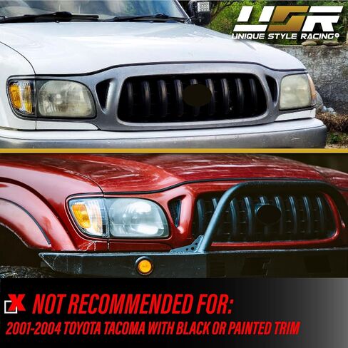 USR DEPO 01-04 Tacoma Corner Lights-Chrome TRIM LAMPS LAMPS LAMPS TET متوافقة مع شاحنة بيك آب Toyota Tacoma 2001-2004 جميع النماذج بما في ذلك PRERUNNER و TRD (عدسة واضحة ث/2 من مصابيح العنبر/المقبس) in Kuwait