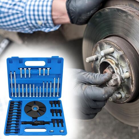 Qwork Harmonic Balancer Puller Removal Tool Tools ، مع مختلف البراغي القياسية والقياسية in Kuwait