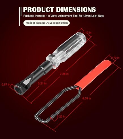 أداة ضبط صمام الجوز Bonbo 12mm 648828 تناسب محركات Honda/Nissan/Toyota/يابانية ، وضبط الصمامات المقطوعة ، وأداة إزالة التوجيه الصمام ، وأداة طحن الصمام in Saudi Arabia