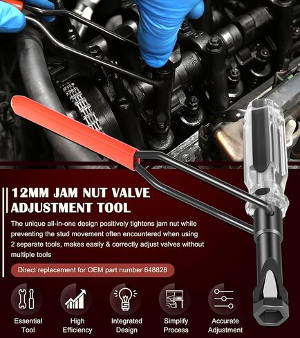 أداة ضبط صمام الجوز Bonbo 12mm 648828 تناسب محركات Honda/Nissan/Toyota/يابانية ، وضبط الصمامات المقطوعة ، وأداة إزالة التوجيه الصمام ، وأداة طحن الصمام in Saudi Arabia