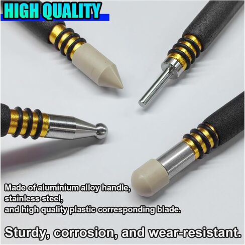 4PCS PDR Tap Down Tool, Pen Shape Knockdown Remover, Car Paintless Dent Removal Kit, Portable Car Body Bulge Repair Tools, Anti Dent Automotive Damage Traceless Repair DIY Tool in Saudi Arabia