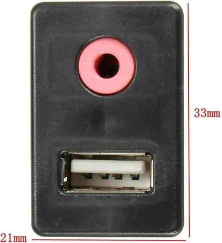 Car 3.5mm USB AUX Headphone Male Jack Flush Mount Mounting Adapter Spare Parts for Car/Boat Replacing in Saudi Arabia