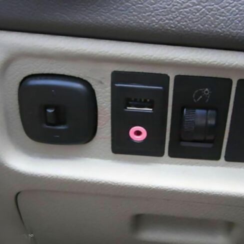 Car 3.5mm USB AUX Headphone Male Jack Flush Mount Mounting Adapter Spare Parts for Car/Boat Replacing in Saudi Arabia