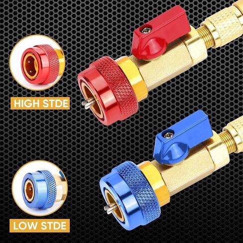 Automotive R134a R1234yf R22 Valve Core Remover Installer Tool Set - Auto Air Conditioning Repair AC Valve Core Removal Tool for Standard & Jra Valve Core Couplers in Saudi Arabia