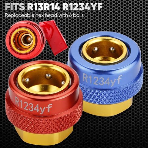Automotive R134a R1234yf R22 Valve Core Remover Installer Tool Set - Auto Air Conditioning Repair AC Valve Core Removal Tool for Standard & Jra Valve Core Couplers in Saudi Arabia