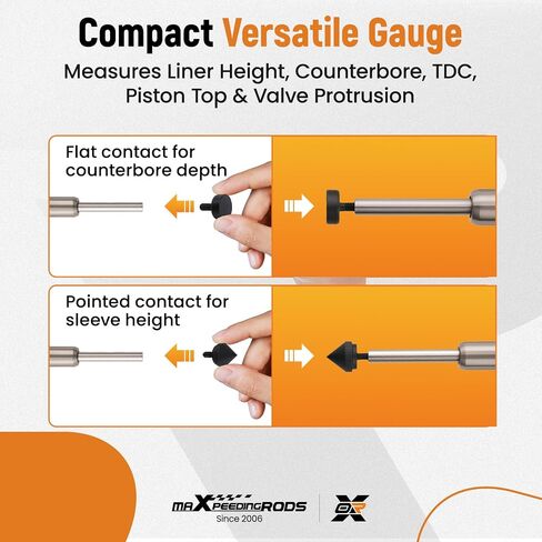 maXpeedingrods 6434 Sleeve Height and Counter Bore Gauge for All Diesel Engines Cylinder Bore Gauge, Range 0-1.00", Graduation 0.001", Reading 0-100 in Saudi Arabia