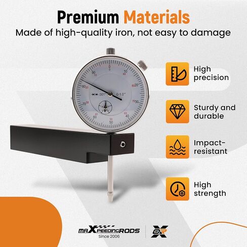 maXpeedingrods 6434 Sleeve Height and Counter Bore Gauge for All Diesel Engines Cylinder Bore Gauge, Range 0-1.00", Graduation 0.001", Reading 0-100 in Saudi Arabia