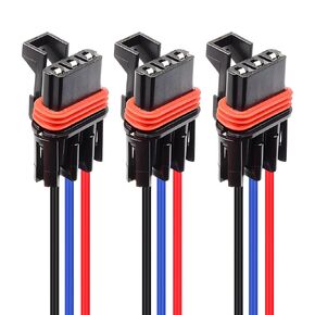 3 حزمة Polaris Bar Bar Connectors - تسخير Pulse Bar Power Plug for Ranger XP 1000 / RZR / RS1 / General 2018-2025 (Black Blue Red) in Kuwait