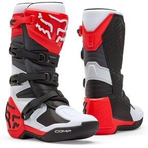 Fox Racing Kid's Comp Motocross Dirt Bike Boots, Black/Pink, 10 in Kuwait