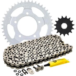 NICHE Drive Sprocket Chain Combo for Suzuki SV650 Front 15 Rear 44 Tooth 525VM-X X-Ring 110 Links in Kuwait