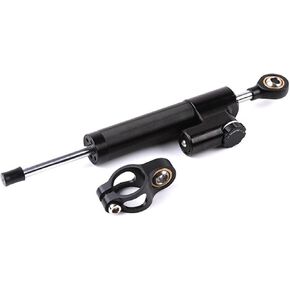 Motorcycle Shock Absorber Steering Damper CNC Steering Damper Electric Scooter Directional Stabilize Dampers For Scooters(Black) in Saudi Arabia