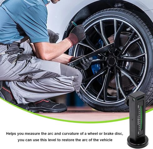Adjustable Magnetic Gauge Tool, Camber Castor Strut Wheel Alignment Gauge with Magnetic Base, Universal Automotive Wheel Alignment Tool for Car Truck RV Tire Repair (Black) in Saudi Arabia