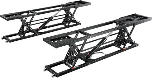 VEVOR Car Lift, 7,000 LBS Capacity Portable Car Lift, with Extended-Length Plates, 26.8" Max. Height, Heavy-Duty Carbon Steel Truck Lift with 120V Power Unit, Auto Car Jack Lifts for Home Garage Shop in Kuwait