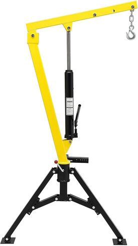Gaomon Hydraulic Truck Crane ، سعة 1000 رطل ، دوارة 360 درجة ، رافعة مثبتة على عاتق مع 3 قدرات قابلة للتعديل من 500 رطل ، 750 رطلاً و 1000 رطل لرفع السلع في البناء ، الصناعة in Kuwait
