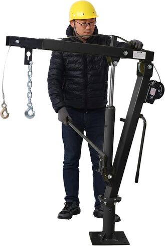 رافعة الشاحنة الشاقة مع الرافعة الهيدروليكية ، رافعة سرير trcuk قابلة للطي لرفع المحرك ، رفع المحرك ، شاحنة الرافعة الجيب مثبتة على المصنع ، الغابات ، الأسود in Kuwait