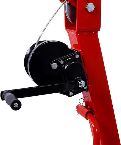 Heavy Duty Truck Crane with Hydraulic Winch, Folding Trcuk Bed Crane for Engine Hoist, Engine Lift, Jib Crane Truck Mounted Crane for Factory, Forestry, Black in Saudi Arabia