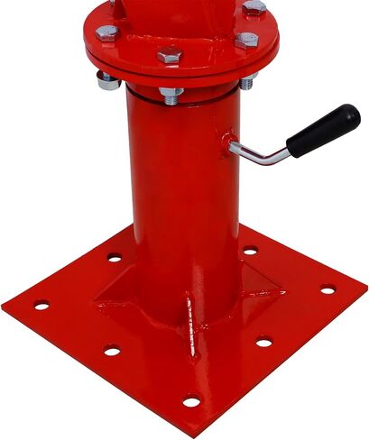 Heavy Duty Truck Crane with Hydraulic Winch, Folding Trcuk Bed Crane for Engine Hoist, Engine Lift, Jib Crane Truck Mounted Crane for Factory, Forestry, Black in Saudi Arabia
