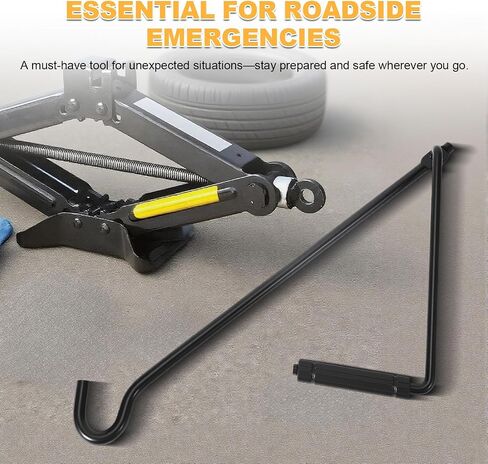 Auto Scissor Lift Jack Handle Replacement, Jack Handle Wrench for Car, Steel Tire Wheel Jack Rod Accessory for Truck, SUV & Trailers in Saudi Arabia