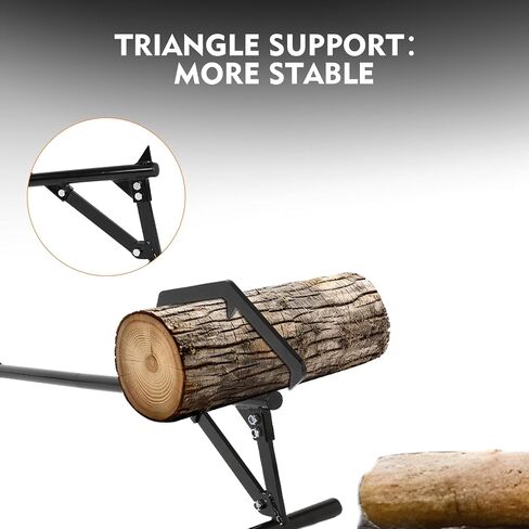 Timberjack Log Roller Lifter ، 50.8 "أداة أسطوانة سجل طويلة المقبض ، قابلة للتعديل غير قادر على ربط السجل ، UPS إلى 25" في أدوات تسجيل DIA ، مقبس سجل الصلب الثقيل للتشغيل ورفع سجلات in Saudi Arabia