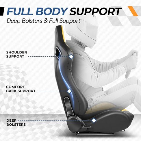 زوج من سلالة السيارات من مقاعد السباق العالمية مقاعد دلو قابلة للرياضة فينيل قابلة للرياض in Kuwait