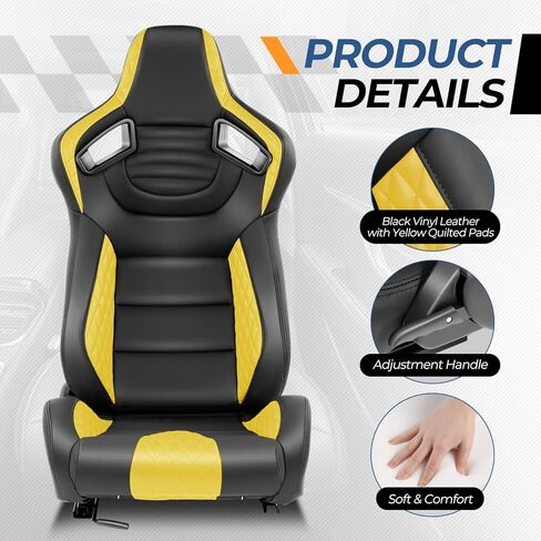 زوج من سلالة السيارات من مقاعد السباق العالمية مقاعد دلو قابلة للرياضة فينيل قابلة للرياض in Kuwait