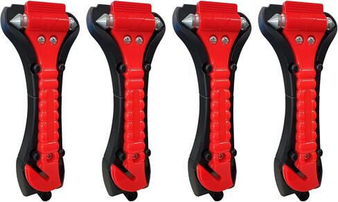 Car Window Breaker Hammer and Seat Belt Cutter 2-in-1, Emergency Escape Tool, Safety Glass Breaker, Automotive Safety Essentials and Accessories, 2 Packs in Saudi Arabia