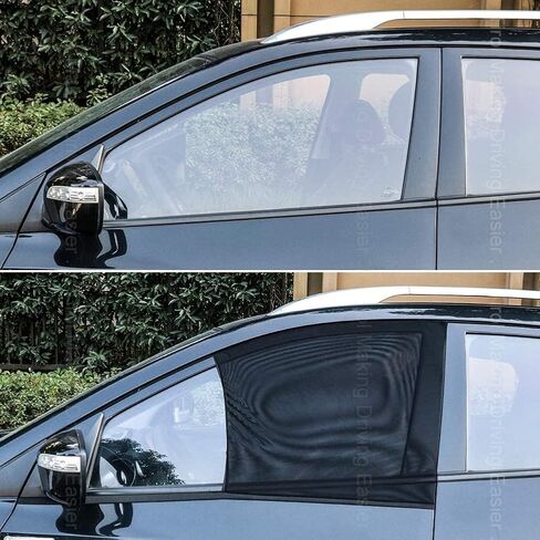 ظلال نافذة السيارة للطفل - 2 حزمة شمس ظلال شمس ، شبكية متشابكة جانبية جانبية الظل الظل Sunshade لسيارات الدفع الرباعي ، حماية UV للحيوانات الأليفة عائلة الطفل ، شاشات نافذة Net Net Mosquito للتخييم in Kuwait