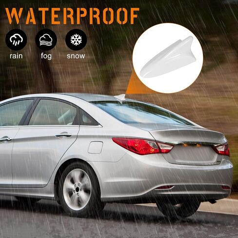 غطاء هوائي زعانف Shark متوافق مع Elantra Sedan MD 2011-2016 ، من أجل Hyundai Sonata Sedan YF 2009-2014 W/GPS ، لـ Genesis Sedan BH 2008-2013،96210،962103q800،962103x100nka (Glossy Black) in Kuwait