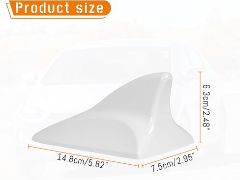 غطاء هوائي زعانف Shark متوافق مع Elantra Sedan MD 2011-2016 ، من أجل Hyundai Sonata Sedan YF 2009-2014 W/GPS ، لـ Genesis Sedan BH 2008-2013،96210،962103q800،962103x100nka (Glossy Black) in Kuwait