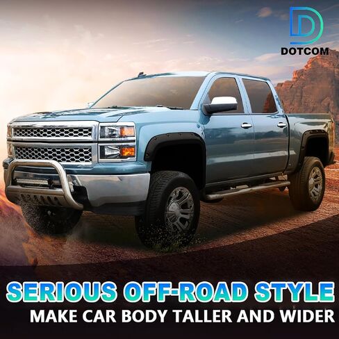 مشاعل Dotcom Fender ، متوافقة مع 2007-2013 GMC Sierra 1500 جميع الأسرة ، غطاء قوس العجل in Kuwait