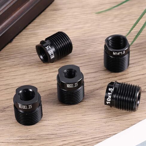 طقم محول مقبض العتاد 5pcs ، سبيكة الألومنيوم محول مؤشر ترابط مقلد من الألومنيوم لصالح M10x1.25/M12/M14 مؤشرات ترابط سريع تثبيت الجوز للسيارة/الشاحنة/سيارات الدفع الرباعي. in Saudi Arabia