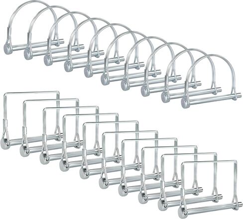 Pack of 10 Trailer Pins – 2-3/4" x 1/4" (L x W) – Featuring Trailer Hitch Pins, Shaft Locking Coupler Pins, PTO Pins and Lock Pins for Farm Trailers Towing, Lawn Equipment and Hitches in Kuwait