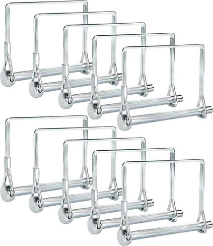 Pack of 10 Trailer Pins – 2-3/4" x 1/4" (L x W) – Featuring Trailer Hitch Pins, Shaft Locking Coupler Pins, PTO Pins and Lock Pins for Farm Trailers Towing, Lawn Equipment and Hitches in Kuwait