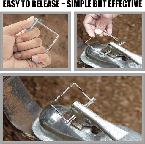 Pack of 10 Trailer Pins – 2-3/4" x 1/4" (L x W) – Featuring Trailer Hitch Pins, Shaft Locking Coupler Pins, PTO Pins and Lock Pins for Farm Trailers Towing, Lawn Equipment and Hitches in Kuwait