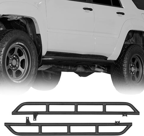 Hooke Road 4Runner Rock Slider Door Armor Rocker Guard Rails for 2003-2009 Toyota 4Runner 4th Gen, Tubular Steel Nerf Bar Running Board in Saudi Arabia