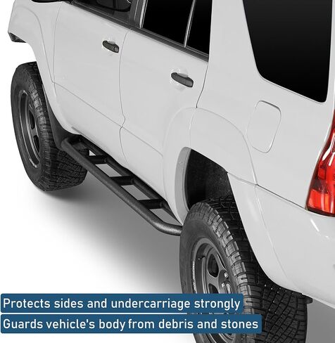 Hooke Road 4Runner Rock Slider Door Armor Rocker Guard Rails for 2003-2009 Toyota 4Runner 4th Gen, Tubular Steel Nerf Bar Running Board in Saudi Arabia