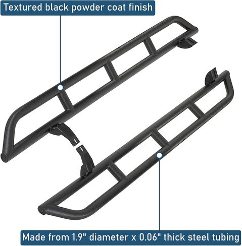 Hooke Road 4Runner Rock Slider Door Armor Rocker Guard Rails for 2003-2009 Toyota 4Runner 4th Gen, Tubular Steel Nerf Bar Running Board in Saudi Arabia