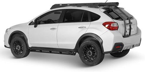 Hooke Road Rock Slider Running Boards for 2013-2017 Subaru XV Crosstrek, Tube Rocker Guards Nerf Bars for Rock Crawling, Textured Black, Heavy Duty Steel in Saudi Arabia