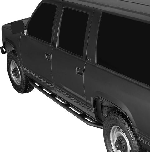 Hooke Road Suburban Rock Sliders Tube Rocker Guard for 1992-1999 Chevy Chevrolet Suburban (Exclude K2500 Models), Running Board Nerf Bars for Offroad Rock Crawling in Saudi Arabia